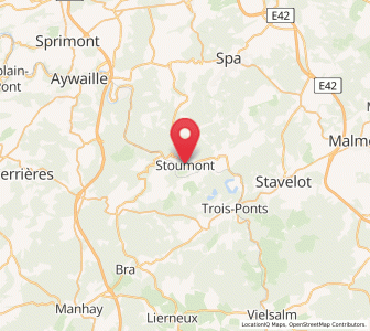 Map of Stoumont, Wallonia