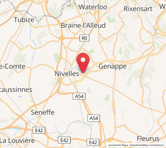 Map of Thines, Wallonia
