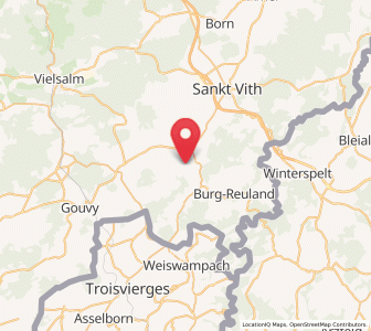 Map of Thommen, Wallonia