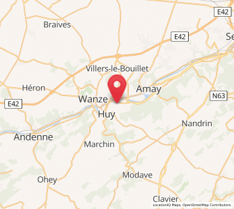 Map of Tihange, Wallonia
