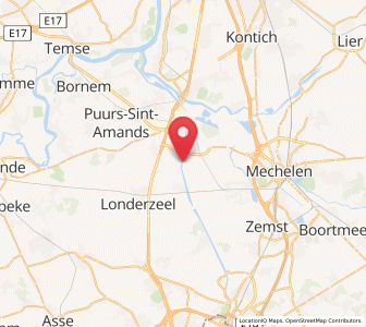 Map of Tisselt, Flanders