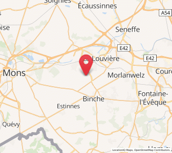 Map of Trivières, Wallonia