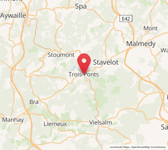 Map of Trois-Ponts, Wallonia