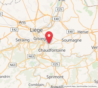 Map of Vaux-sous-Chèvremont, Wallonia