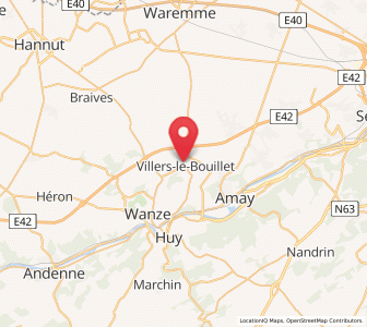 Map of Villers-le-Bouillet, Wallonia