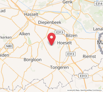 Map of Vliermaal, Flanders