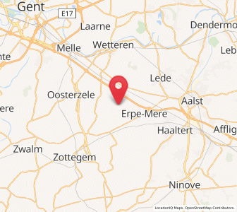 Map of Vlierzele, Flanders