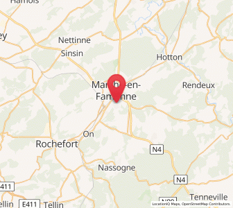 Map of Waha, Wallonia