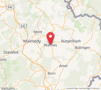 Map of Waimes, Wallonia