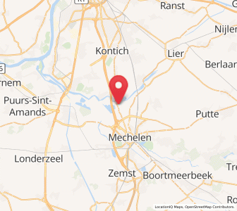 Map of Walem, Flanders