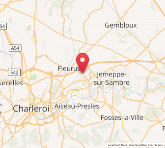 Map of Wanfercée-Baulet, Wallonia