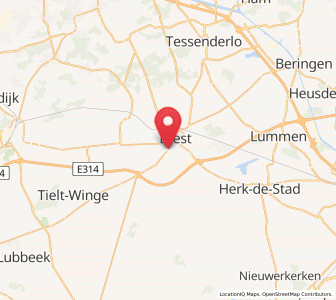 Map of Webbekom, Flanders