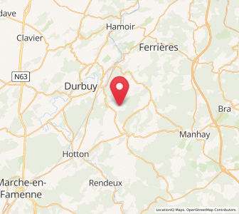 Map of Weris, Wallonia
