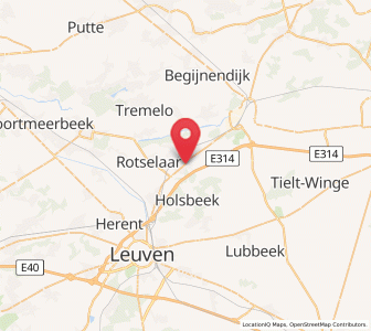 Map of Wezemaal, Flanders