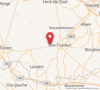 Map of Wilderen, Flanders
