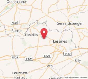 Map of Wodecq, Wallonia
