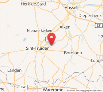 Map of Zepperen, Flanders