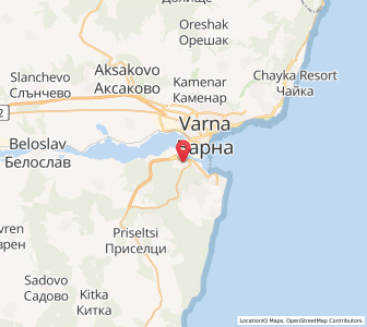 Map of Asparuhovo, Varna