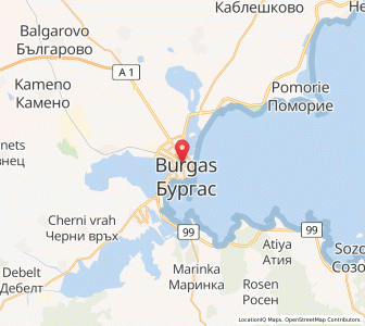 Map of Burgas