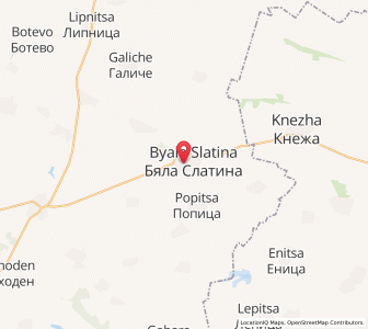 Map of Byala Slatina, Vratsa