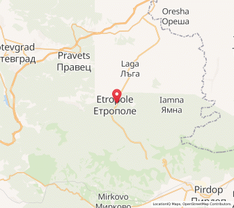 Map of Etropole, Sofia