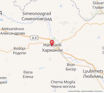 Map of Harmanli, Haskovo