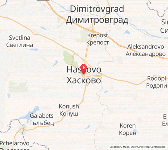 Map of Haskovo