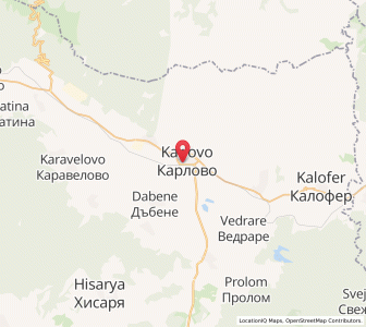 Map of Karlovo, Plovdiv