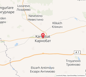 Map of Karnobat, Burgas