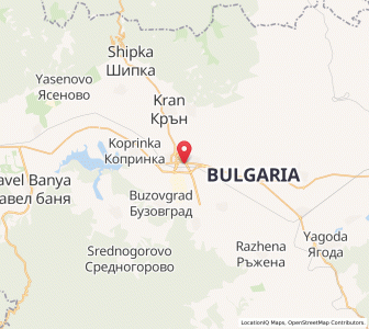 Map of Kazanlak, Stara Zagora