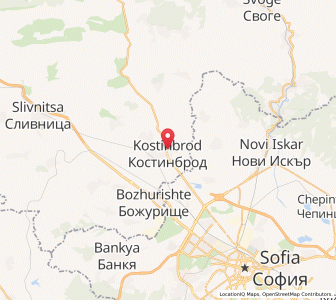 Map of Kostinbrod, Sofia