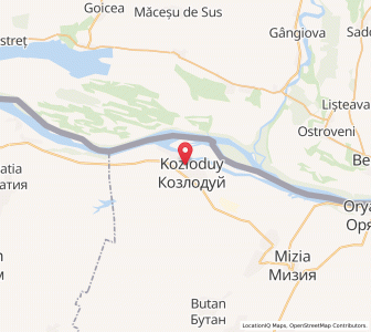 Map of Kozloduy, Vratsa