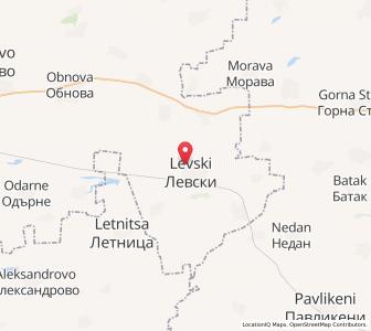 Map of Levski, Pleven