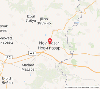 Map of Novi Pazar, Shumen