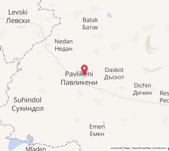 Map of Pavlikeni, Veliko Tarnovo