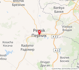 Map of Pernik