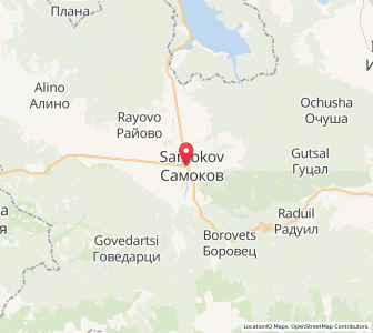 Map of Samokov, Sofia
