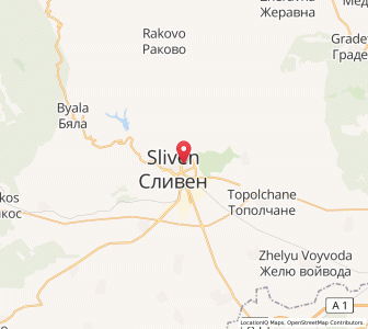 Map of Sliven