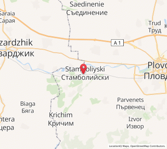 Map of Stamboliyski, Plovdiv
