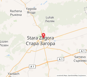 Map of Stara Zagora