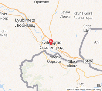 Map of Svilengrad, Haskovo