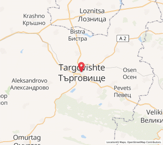 Map of Targovishte