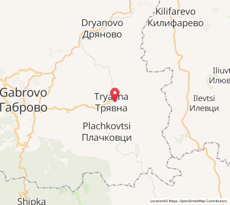 Map of Tryavna, Gabrovo