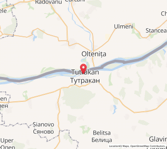 Map of Tutrakan, Silistra