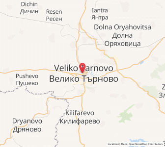 Map of Veliko Tŭrnovo, Veliko Tarnovo