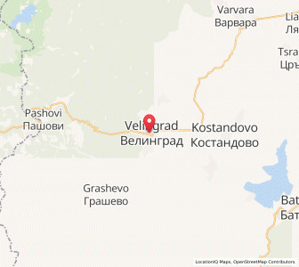 Map of Velingrad, Pazardzhik