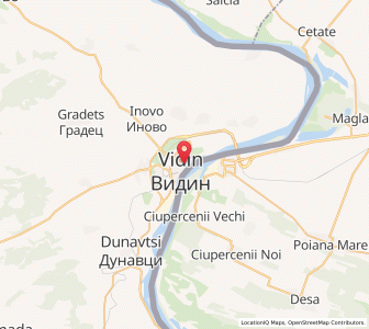 Map of Vidin