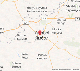 Map of Yambol