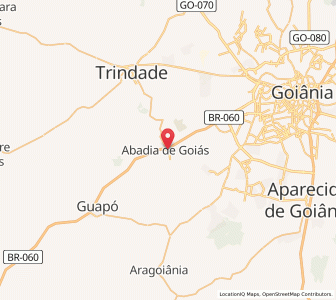 Map of Abadia de Goiás, Goiás