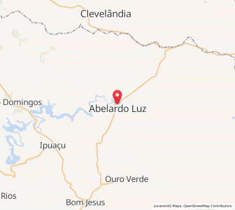 Map of Abelardo Luz, Santa Catarina